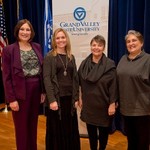 Dean Hiskes and speakers pose for a photo
